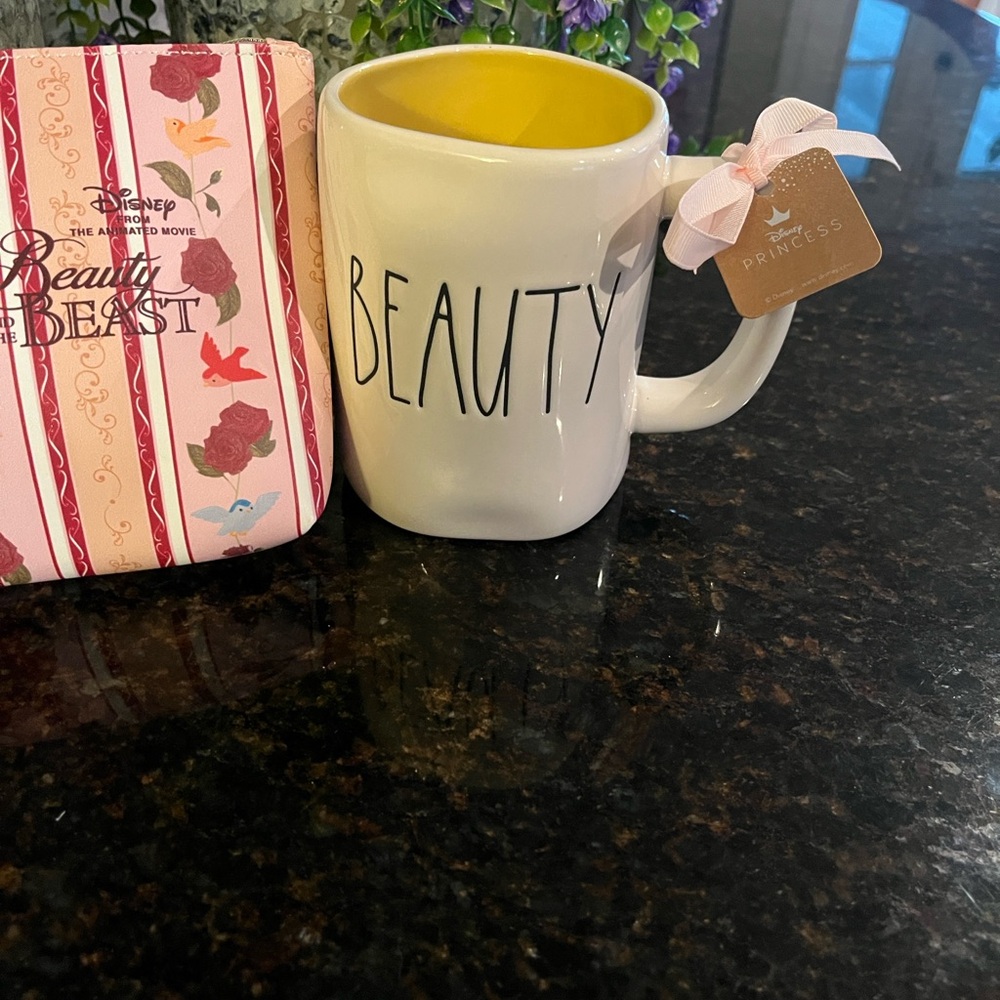 Disney parks Belle pouch & Disney x RAE DUNN beauty and the beast mug - Picture 4 of 13